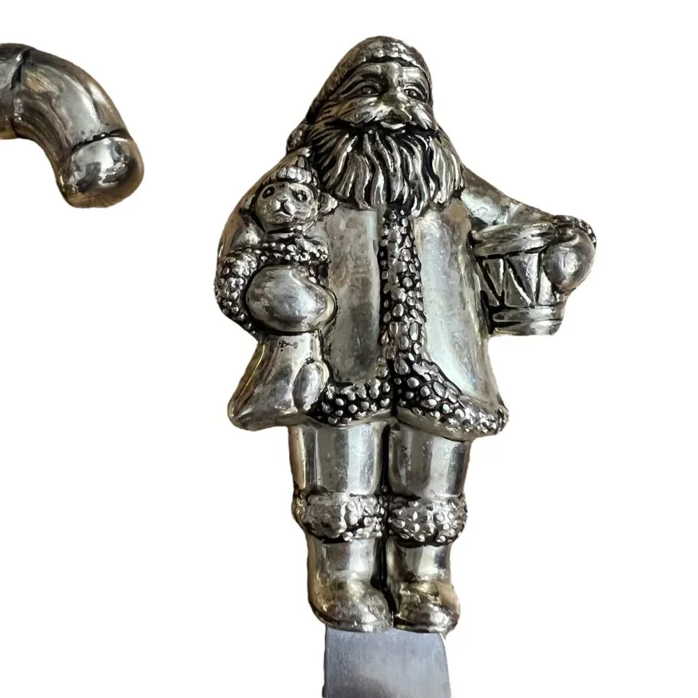 Wallace Christmas Spreader Set Of 4‎ Stainless Steel & Zinc Handles
